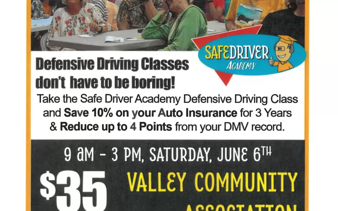 Defensive Driving Class 6/6/26